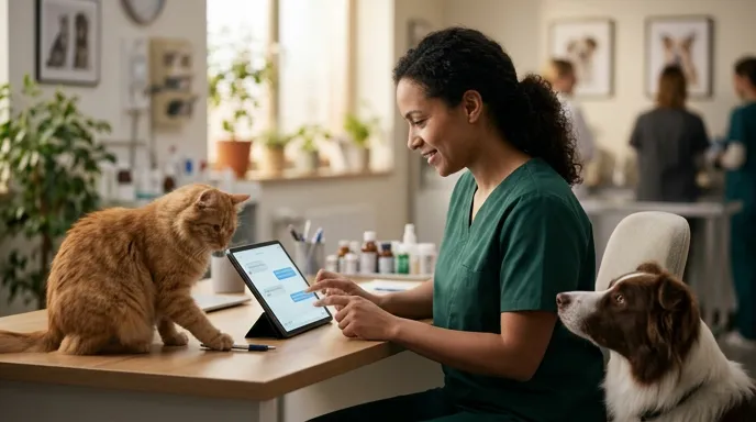 Chat AI clinic vet: integrare pentru răspunsuri întrebări